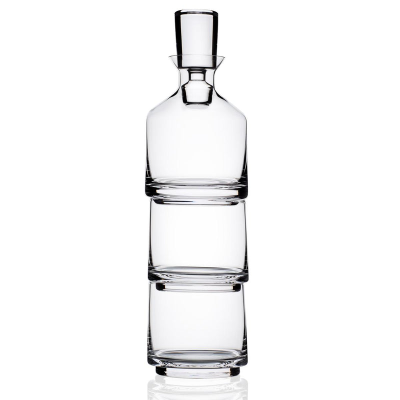 DEMO ONLY Stackable Whiskey Decanter and Glasses Set