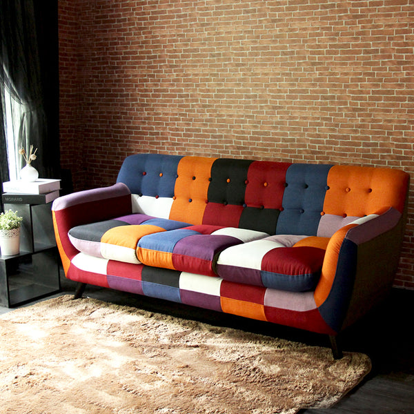 DEMO ONLY Eclectic Multicolor Loveseat